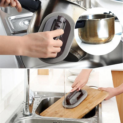 GripClean Ergonomisk Køkkensvamp l Effektiv Rengøring med Komfortabelt Greb l Vanero