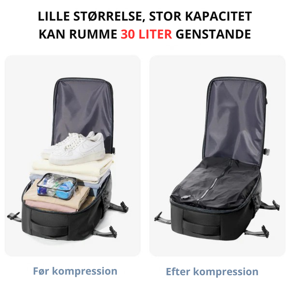 FlightFit | Vakuum Rejrugtasker - Den perfekte taske som håndbagage i flyet l Vanero