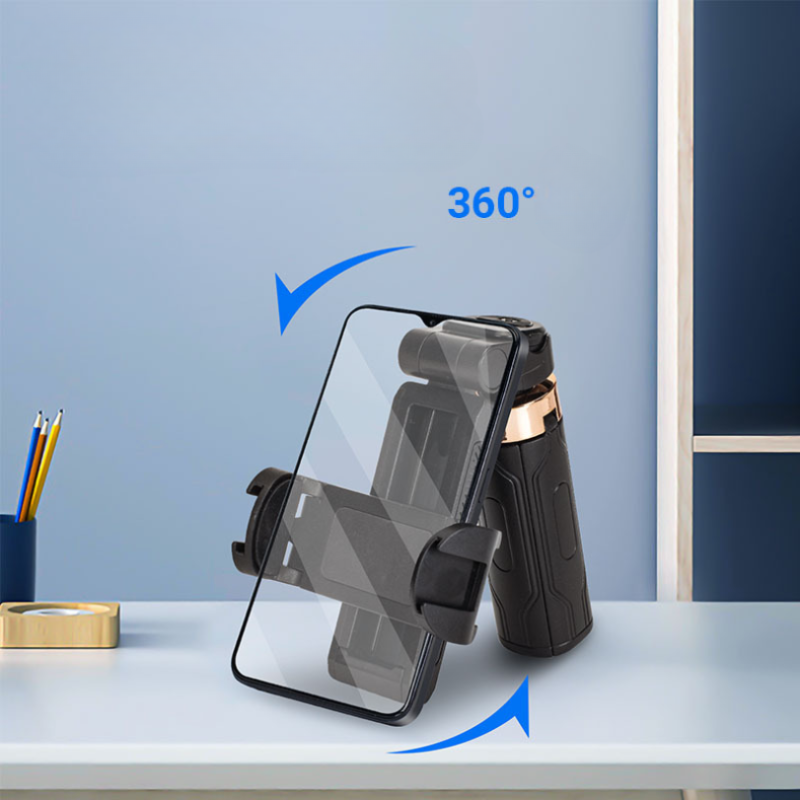 Universal Mobilholder Med Greb | 360 Graders Justerbart Transportabelt Design | Stabil Støtte Til Foto Video & Daglig Brug | Vanero