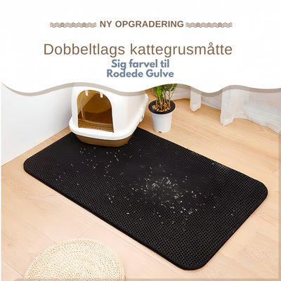 PoteTidy | Ultimativt Dobbeltlags Kattebakkeunderlag Innovativ og Pålidelig | Vanero