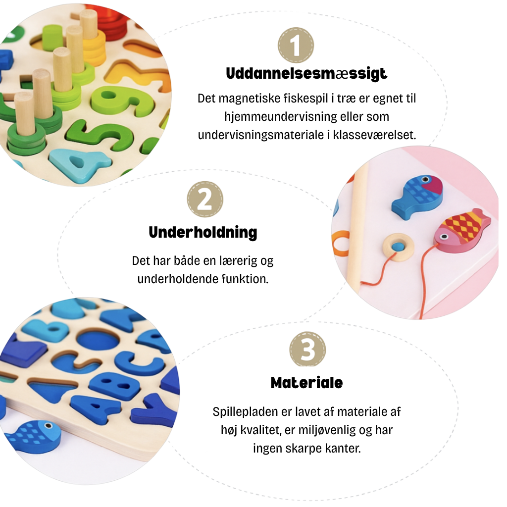 Woods | Udvikle Færdigheder Montessori Træspilbræt | Vanero