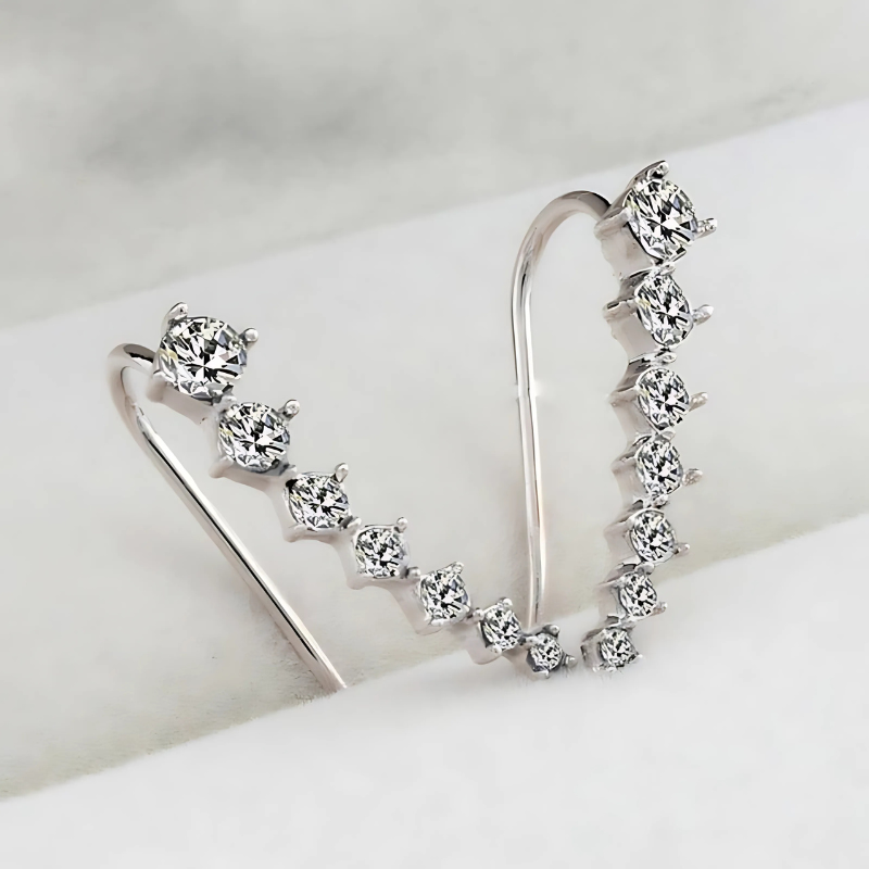 Jewelance ClipEarrings | Lange Elegante Klips Øreringe | Vanero