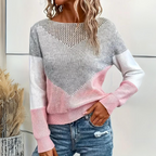 Dametrøje Uldstrik | Regular Fit Sweater | Rund Hals Design til Hverdags- & Køligt Vejr Brug | Vanero