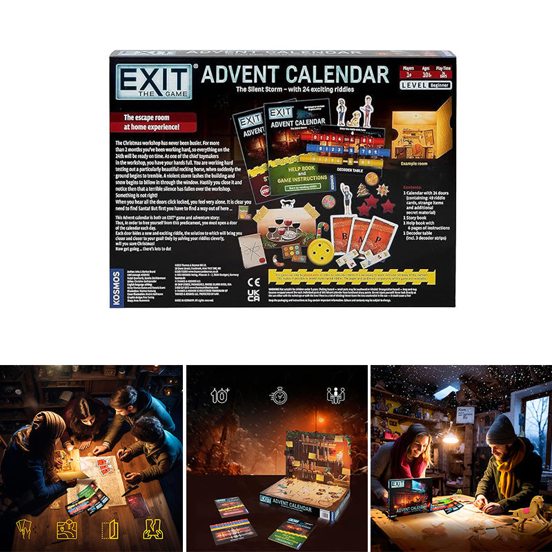 Julekalender | Det Stille Storm Familiespil - Spændende Selskabsspil til Juletiden | Vanero