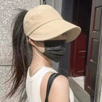 UV Solhat i Polyester & Mesh | Justerbar Pasform Sommerhat | Åben Top Med Bred Skygge til Udendørs Brug | Vanero