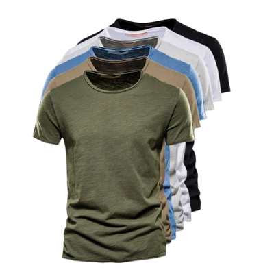 Gabriel | Stilfuld T-shirt med rund hals l Vanero