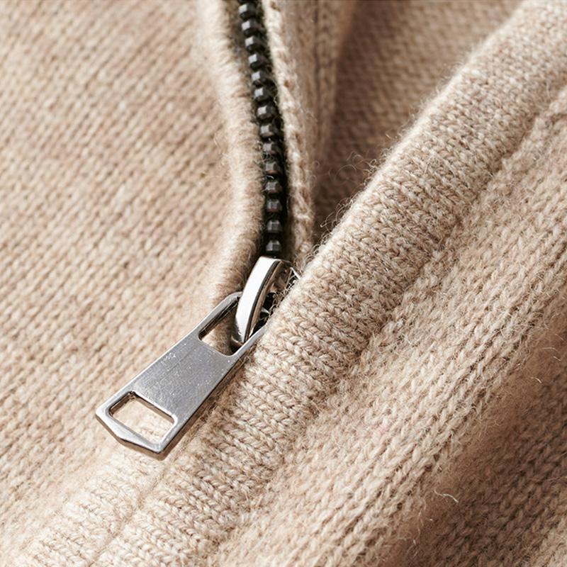 Axel Bomuldskonstruktion | Regular Fit Halfzip Sweater | Langærmet Strikdesign til Daglig Brug & Kølige Sæsoner | Vanero