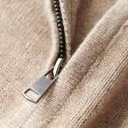 Axel Bomuldskonstruktion | Regular Fit Halfzip Sweater | Langærmet Strikdesign til Daglig Brug & Kølige Sæsoner | Vanero