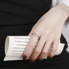 I Love You Forever Legering Konstruktion | Justerbar Ring | Graveret Tekstdesign til Hverdagsbrug & Særlige Anledninger | Vanero