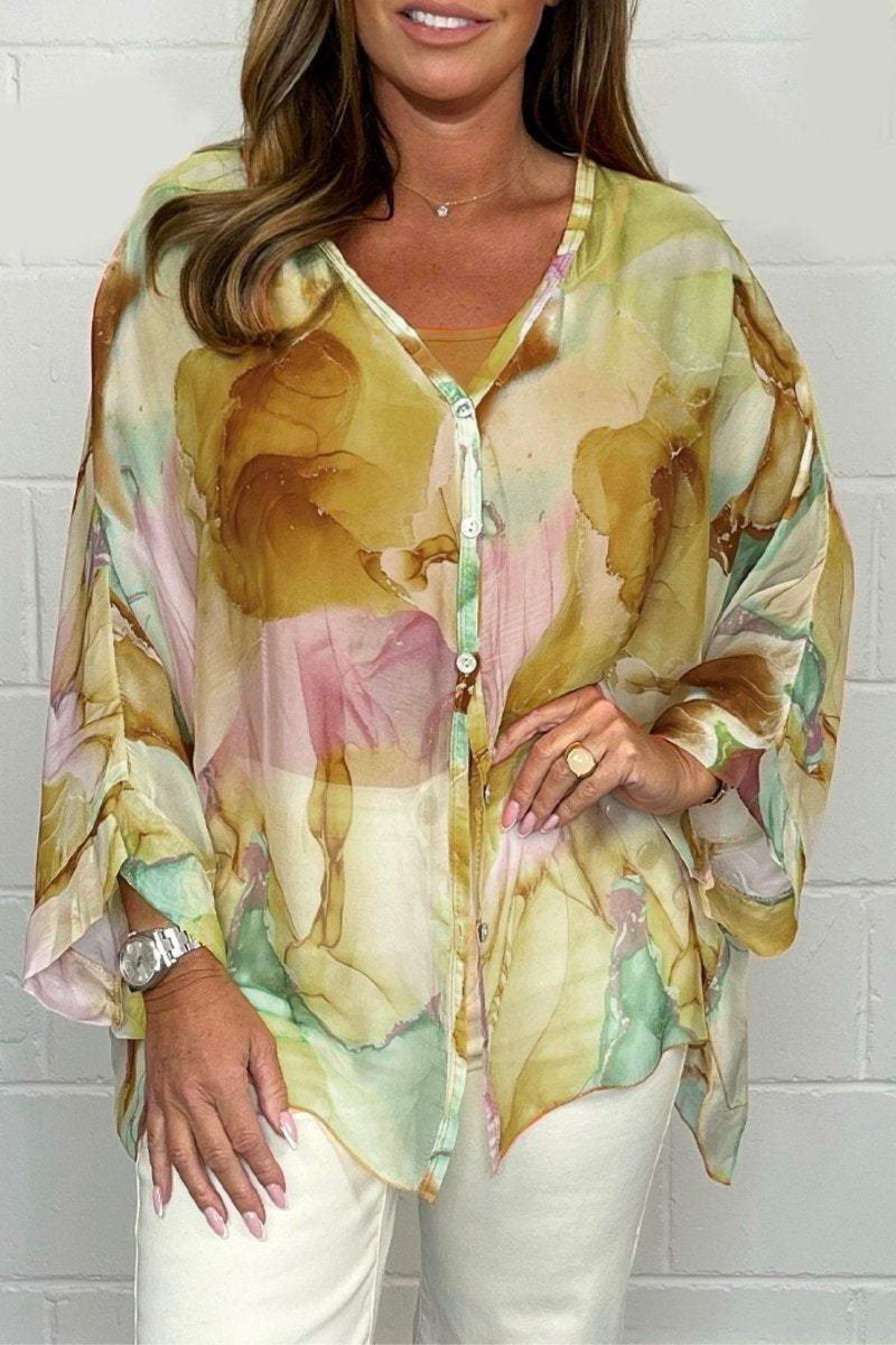 Anya l Etisk chiffonbluse l Vanero