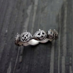 Græskarring Legeringsmetal | Justerbar Pasform Ring | Halloween Inspireret Design Til Temafester & Cosplay | Vanero