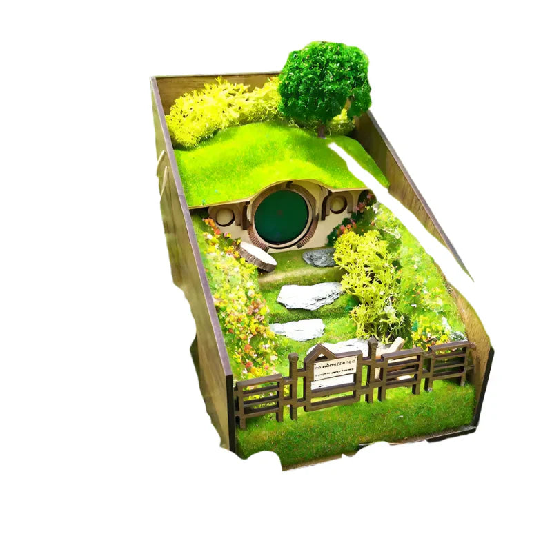 MiniScape Bogstativer | Håndlavede Dekorative Bogholdere med Mikrolandskabsdesign | Vanero