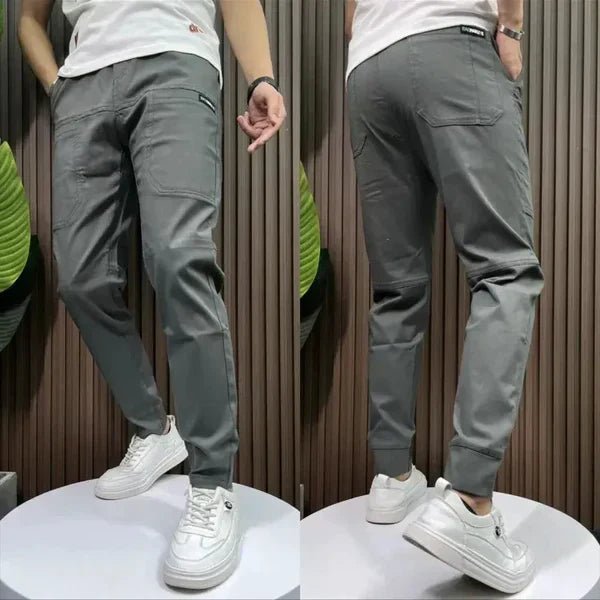 Herre Cargobukser Bomuldsblanding | Skinny Fit Fritidsbukser | Flerlomme Design Til Hverdagsbrug & Fritid | Vanero