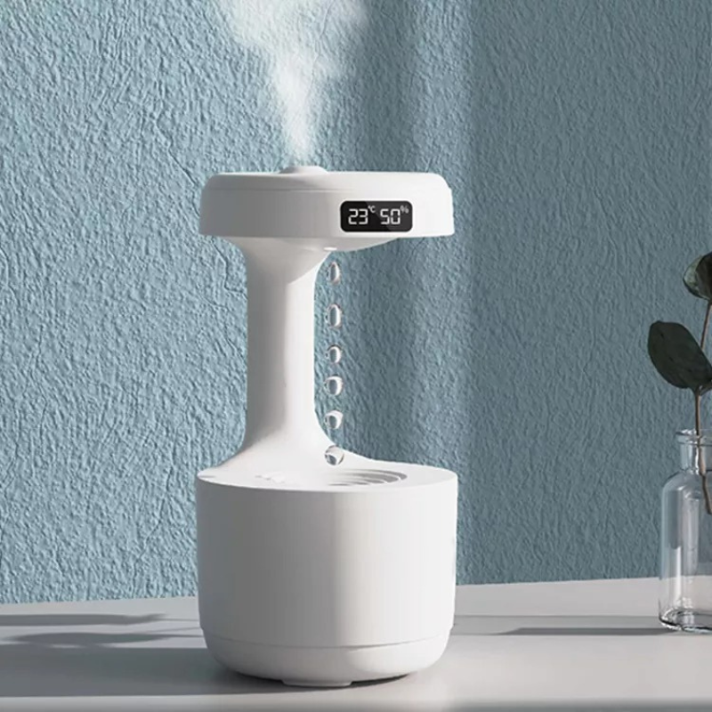 Luftfugter Med Vandstrømseffekt | 800 ml ABS Luftfugter | USB Luftfugter Til Indendørs Brug | Vanero
