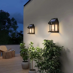 Solcelle Bevægelsessensor Lampe Udendørs Armatur | IP65 Vejrbestandig Solcelle Konstruktion | Indkørsel Sti Have & Terrassebelysning | Vanero