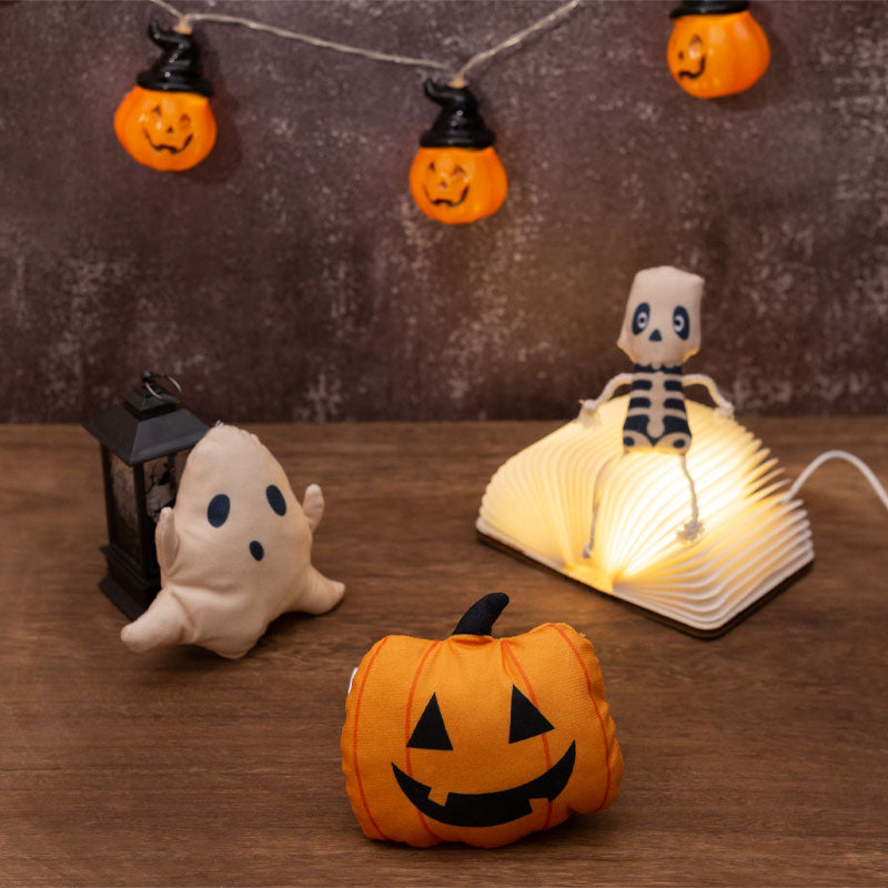 Halloween Kattelegetøj med Katteurt | Kranieformet Plyschdesign | Interaktivt Legetøj Til Indendørs Leg & Sæsonbrug | Vanero