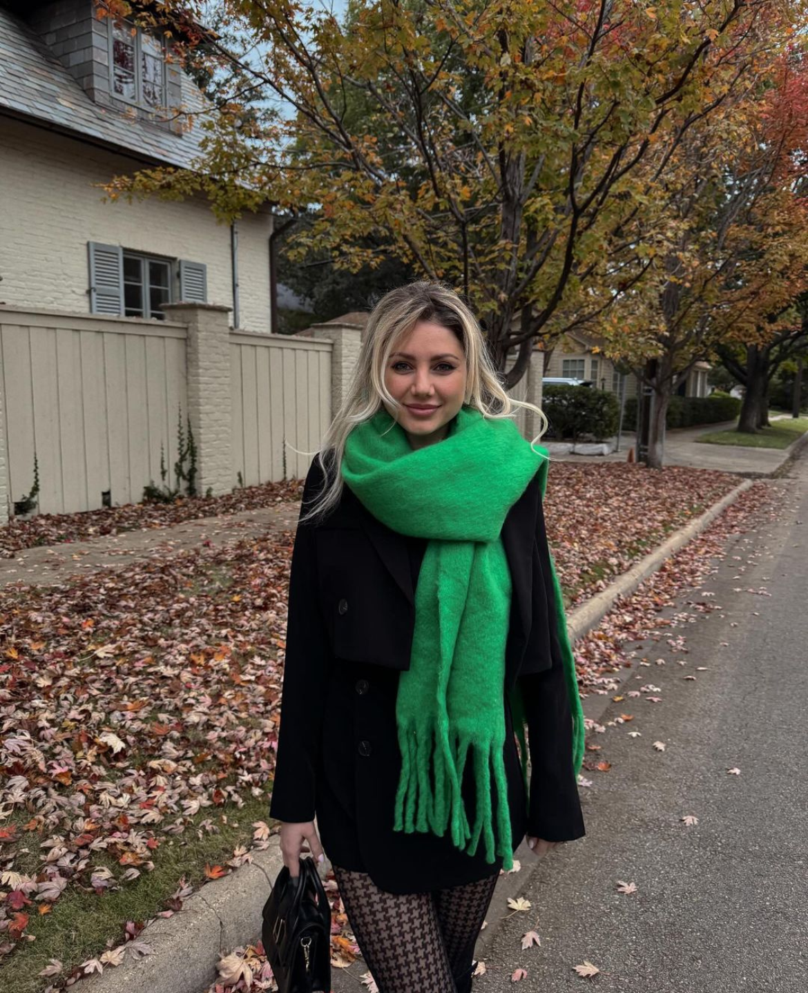 Lily | Blød Chunky Strik Sjal | Vanero