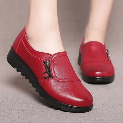 Lisa l Moderne komfort veganske læder wedge loafers l Vanero