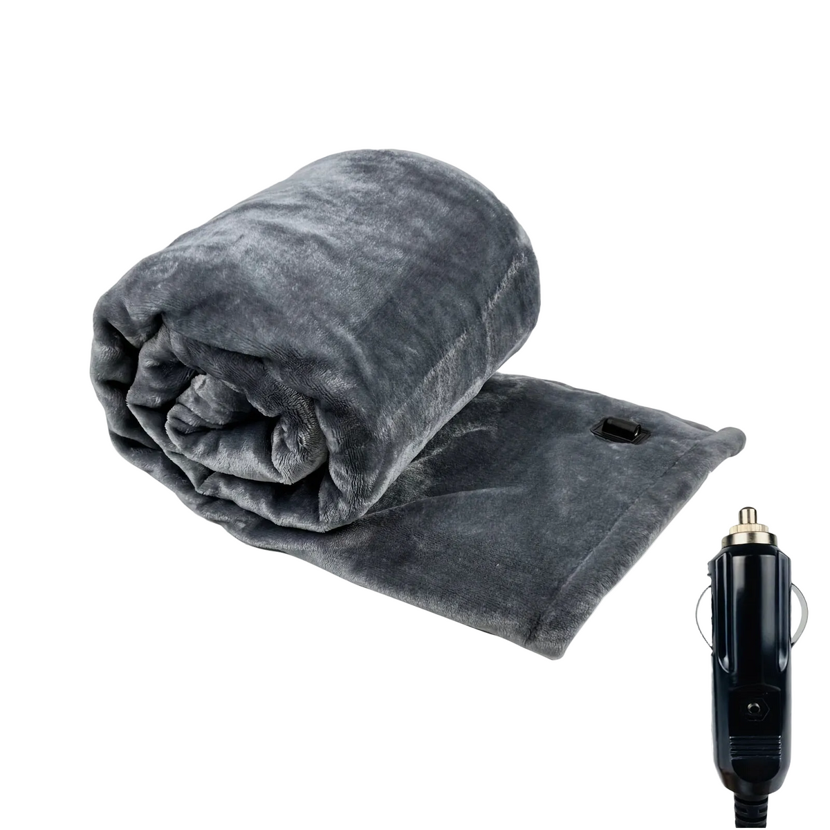 12V Elektrisk Varmetæppe | Polyesterflannel & Overophedningsbeskyttelse | 72W Biltæppe Til Bil, Lastbil, SUV & Campingvogn | Vanero