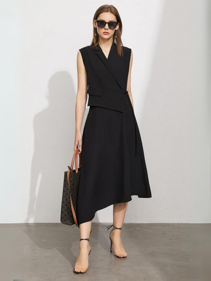 Asymmetrisk l blazer-midikjole l Vanero