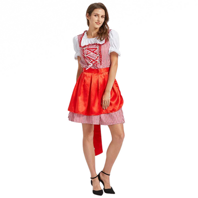 Dame Oktoberfest Dirndl Kjole | Klassisk midi design | Vanero