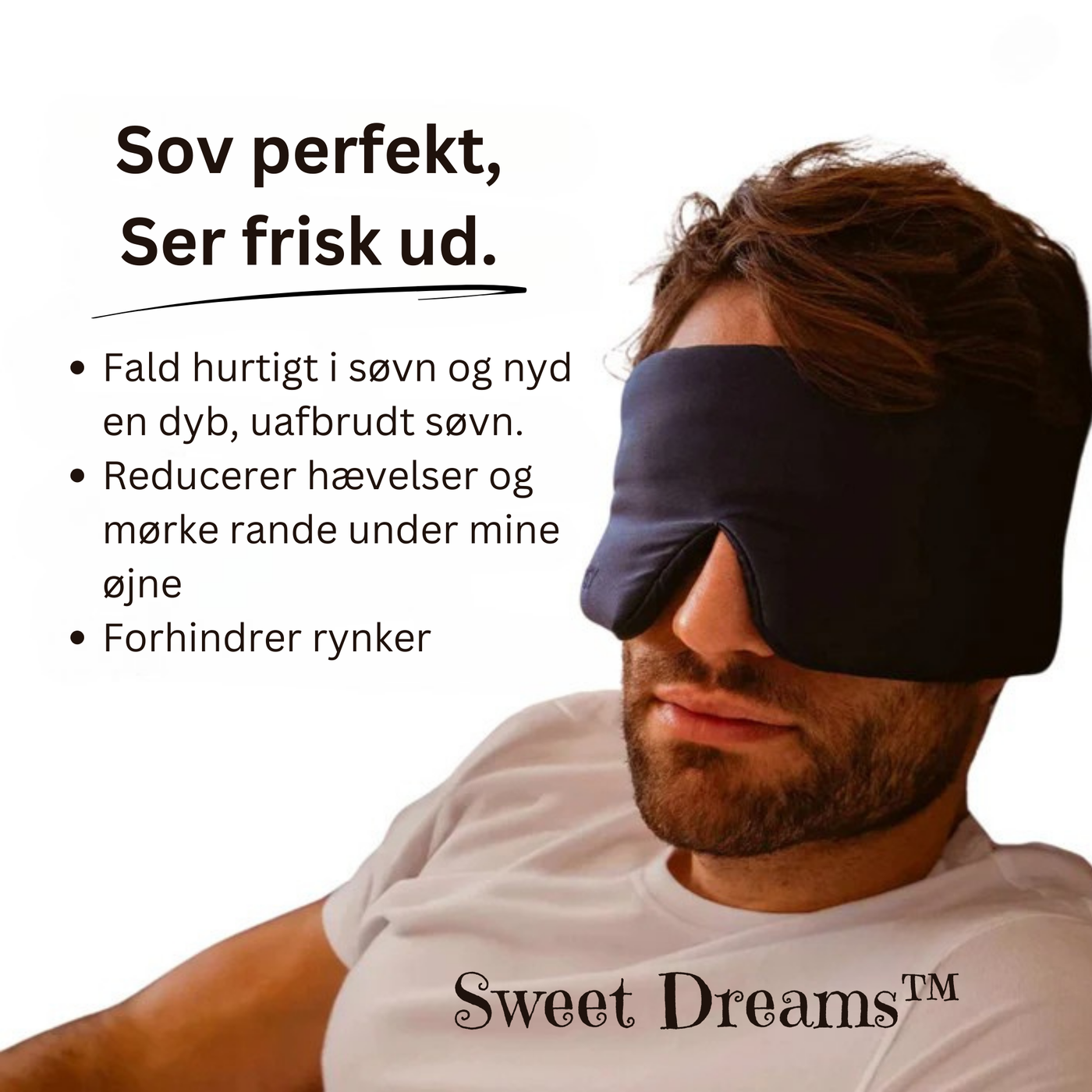 Sweet Dreams | Premium søvnmaske for bedre søvn og bedre hud! l Vanero