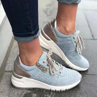 StepEase | Komfortable Dame Sneakers – Smertefri Gang – Sort | Vanero