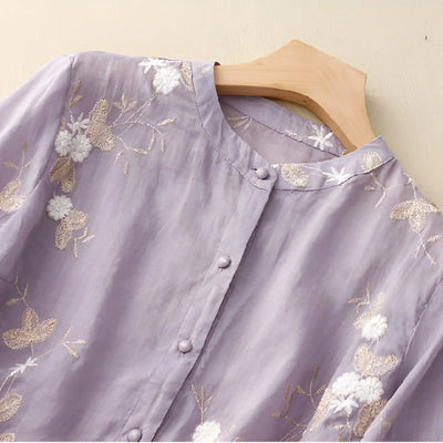 Emma l Let og Elegant Bomuldsbluse l Vanero