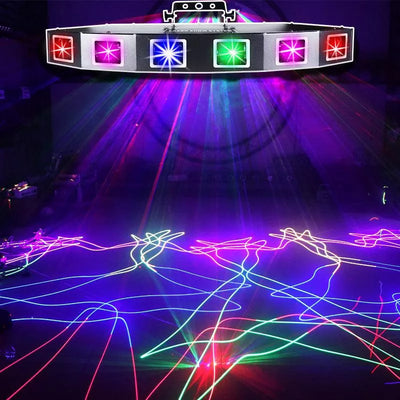RGB Linjeskannende Laserlys B1 | Kraftfuldt Lysshow Effekt | Vanero