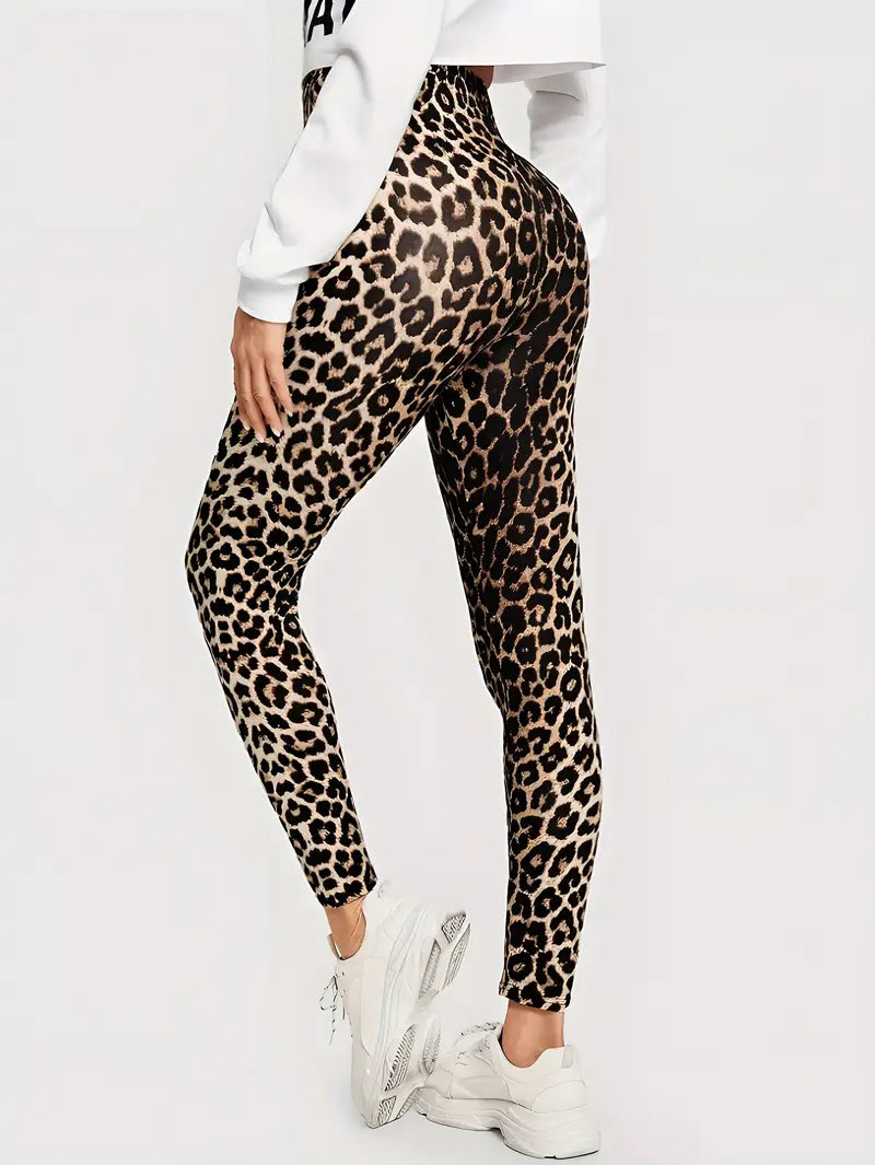 Laurie l Fed og voldsom leggings med leopardprint l Vanero
