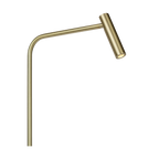 Gulvlampe Med Integreret LED Belysning | Metalkonstruktion Med Antik Messing Finish | Indendørs Læse & Stemningsbelysning | Vanero