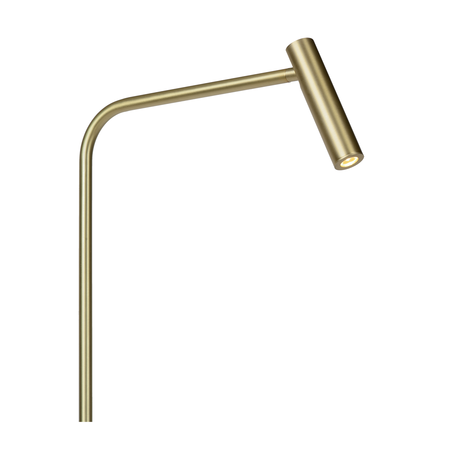 Gulvlampe Med Integreret LED Belysning | Metalkonstruktion Med Antik Messing Finish | Indendørs Læse & Stemningsbelysning | Vanero