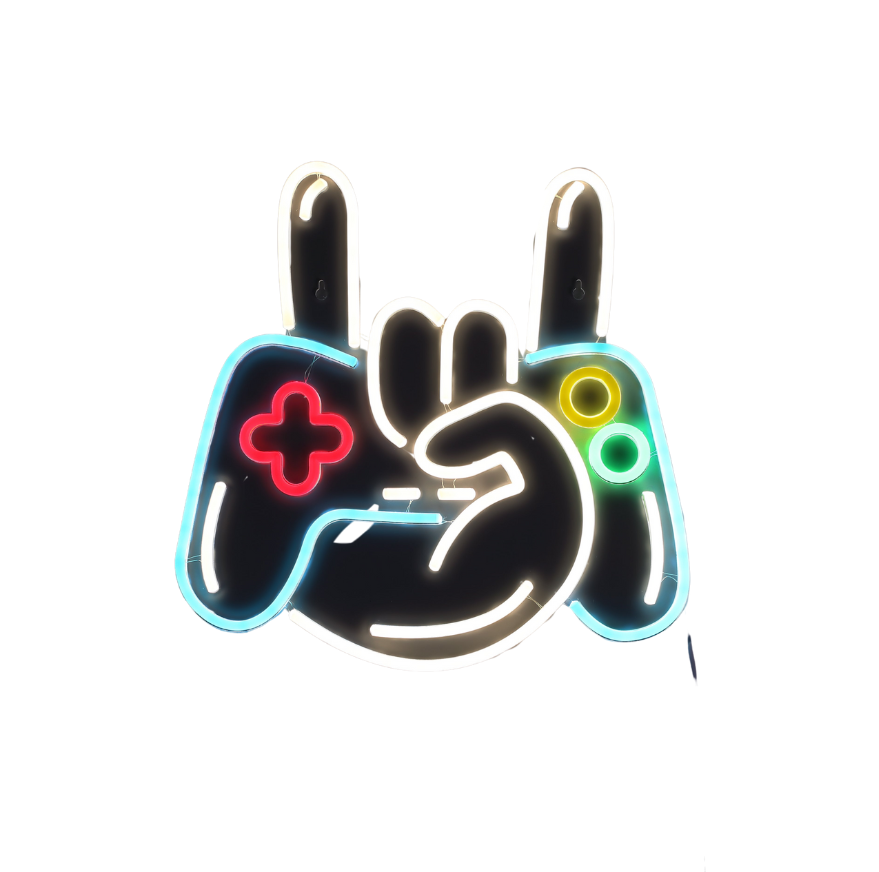 Joystick Hand Sign | Neon Væglampe | Vanero