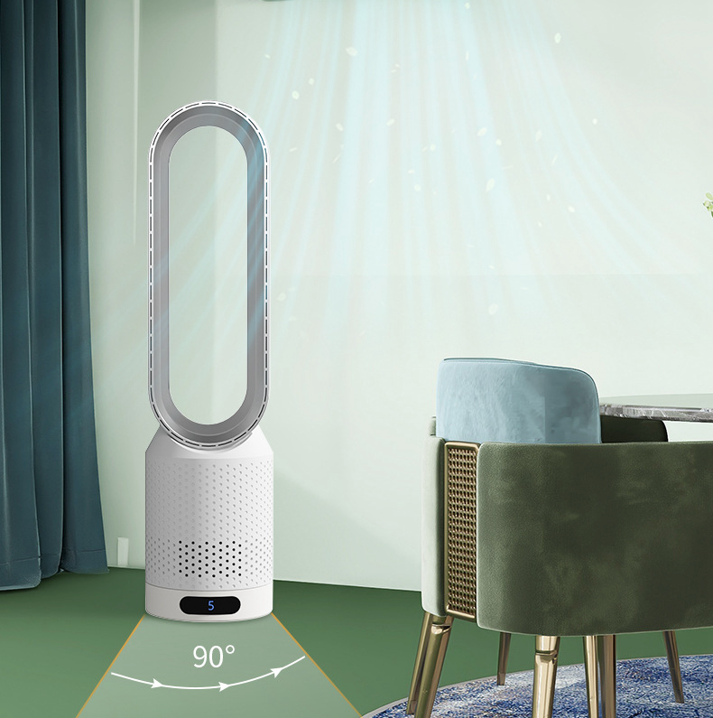 Bladløs Luftkøler Med Luftrenser | UV-Rensning Og Ionisator Med 8 Ventilationstilstande | Indendørs Personlig Køling | Vanero