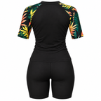 Dame Sport Badetøj Nylon Spandex | Todelt Sæt med Top og Shorts | Fleksibelt Design til Strand og Vandsport | Vanero