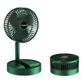 Bærbar Sammenklappelig Ventilator USB Genopladelig | 180 Graders Justerbart Luftflow | Fire Hastigheder Til Skrivebord Rejser & Camping | Vanero
