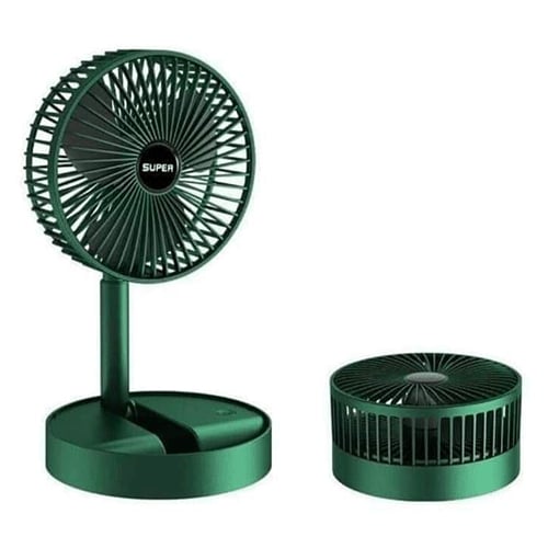 Bærbar Ventilator | Foldbar USB-Genopladelig Ventilator Med Justerbar Højde Og 180° Rotation | Bord Og Rejse | Vanero