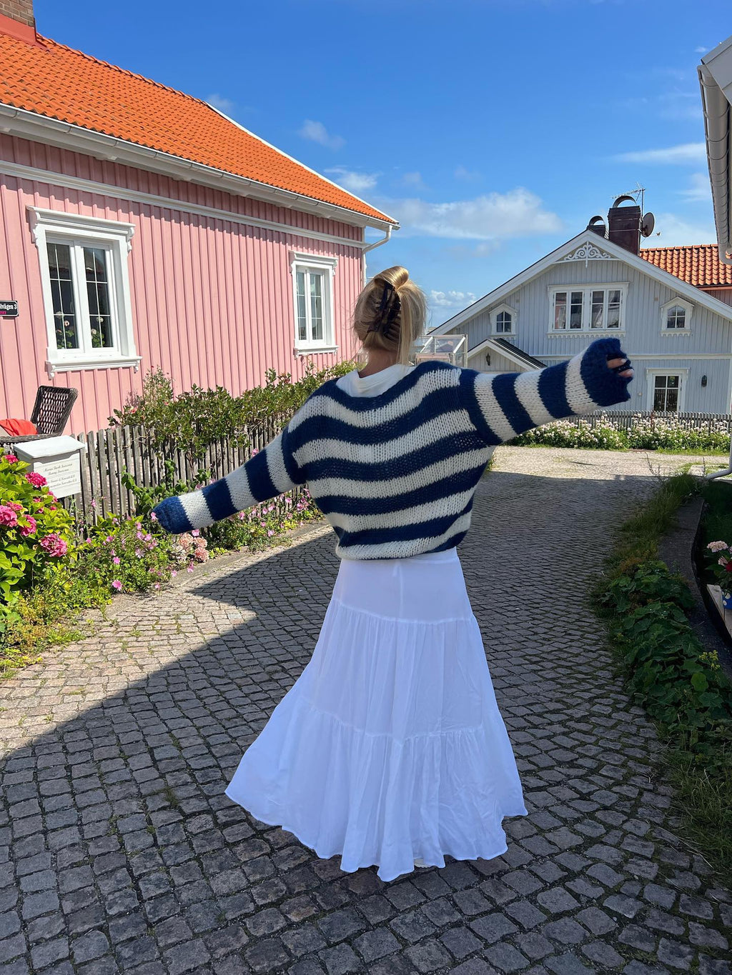 Anna Tekstilblanding | A-Formet Pasform Kjole | Knapdetaljer til Hverdagsbrug & Afslappede Anledninger | Vanero