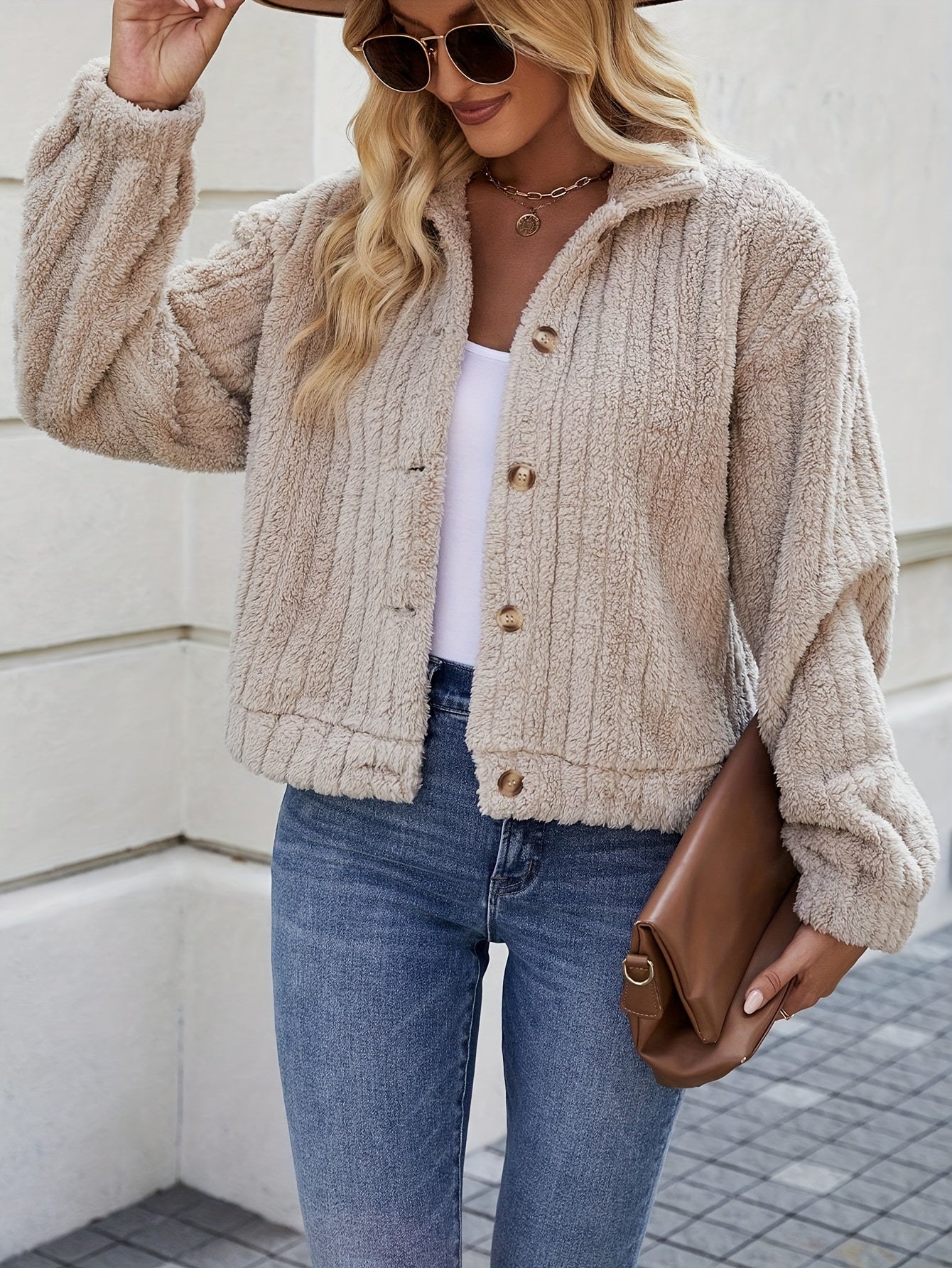Blød Strik Cardigan med Knapper | Polyester | Hyggelig & Varm l Vanero