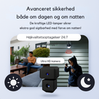 Trådløst Overvågningskamera Til Indendørs Brug | 1080P HD Med Bevægelsesdetektion & Natvision | WiFi Hjemmeovervågning | Vanero