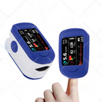 Fingertip Pulsoximeter | SpO₂- & Pulsmåling Med Display | Bærbar Én-Knaps Måleenhed | Vanero