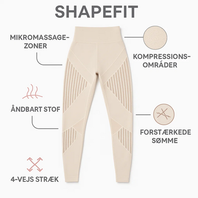 ShapeFit | Anti-Cellulite Kompressionsleggings Dame | Vanero