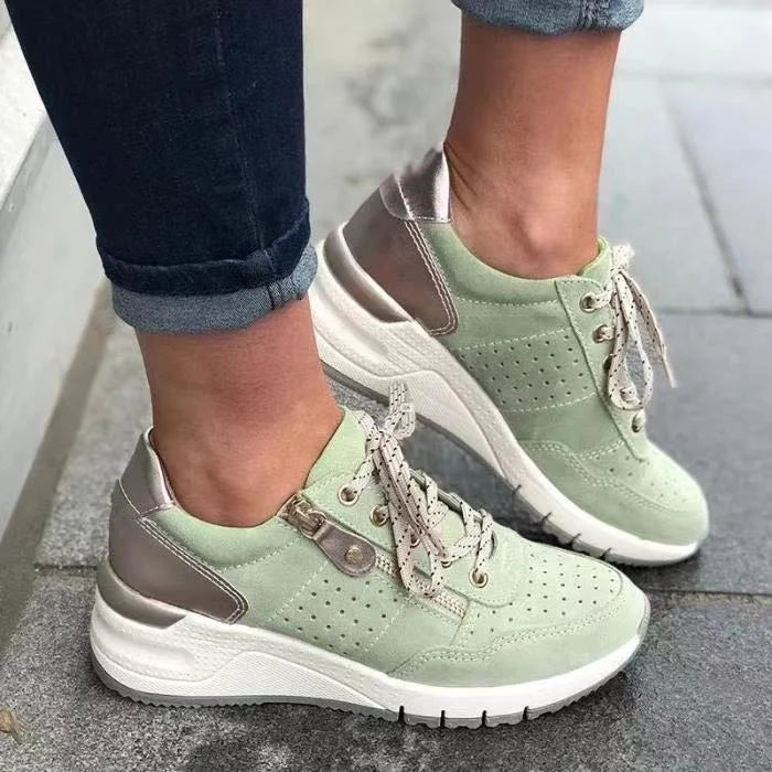 StepEase | Komfortable Dame Sneakers – Smertefri Gang – Sort | Vanero