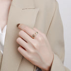 I Love You Forever Legering Konstruktion | Justerbar Ring | Graveret Tekstdesign til Hverdagsbrug & Særlige Anledninger | Vanero