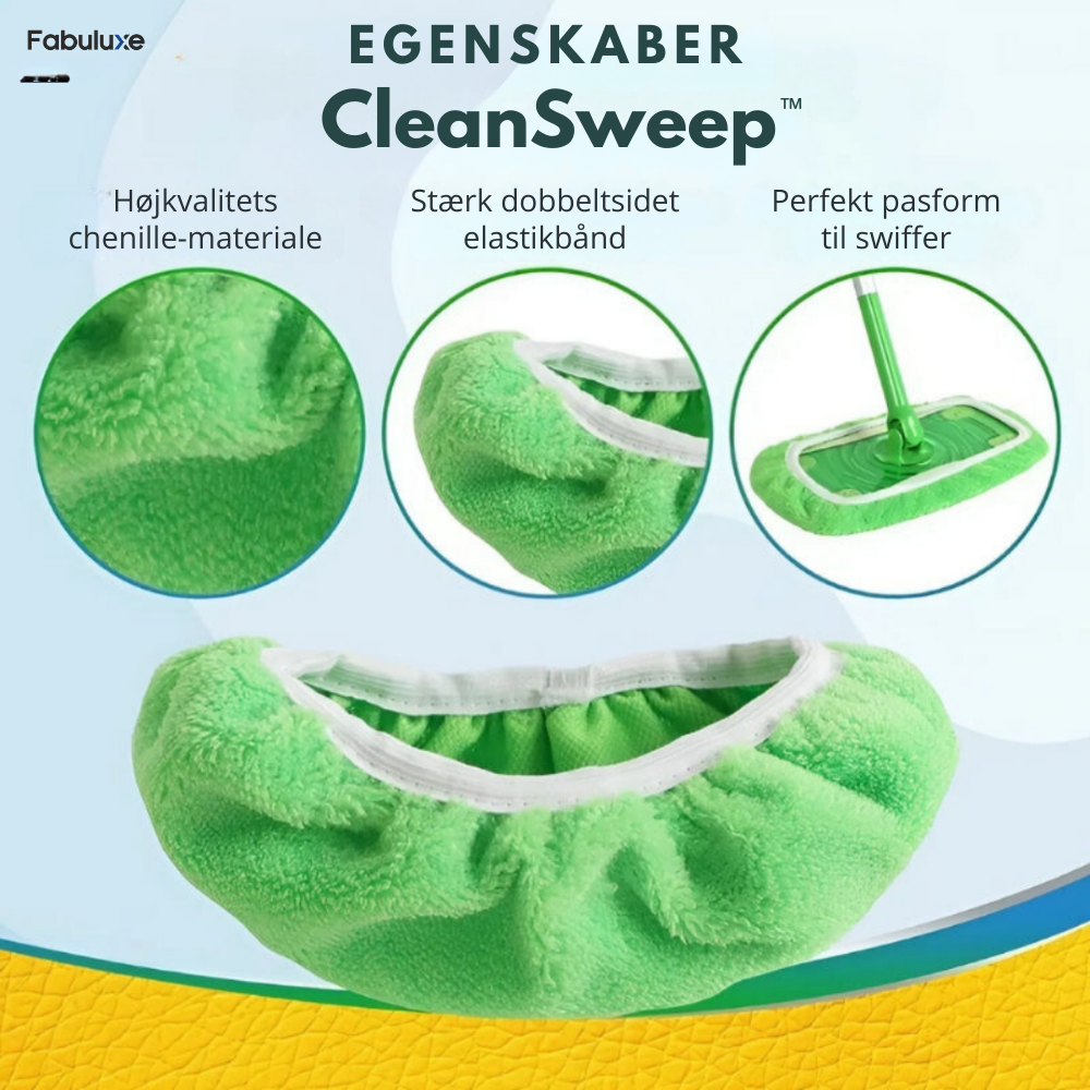 CleanSweep | Spar penge med den genanvendelige klude til Swiffer - Sæt med 4 stk l Vanero
