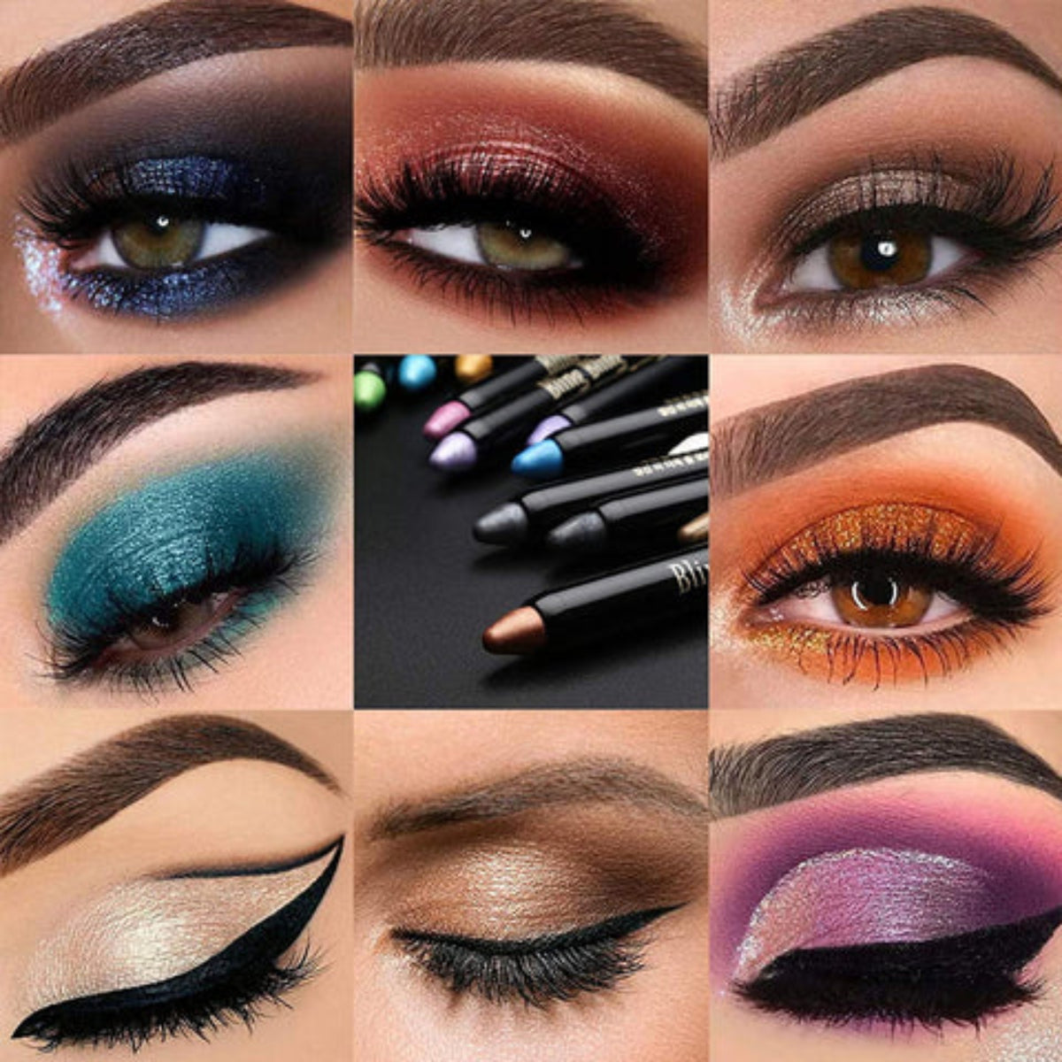 15 Farve Øjenskygge Blyantsæt | Vandfast Øjenmakeup Kollektion | Daglig & Rejsevenlig Skønhedsbrug | Vanero