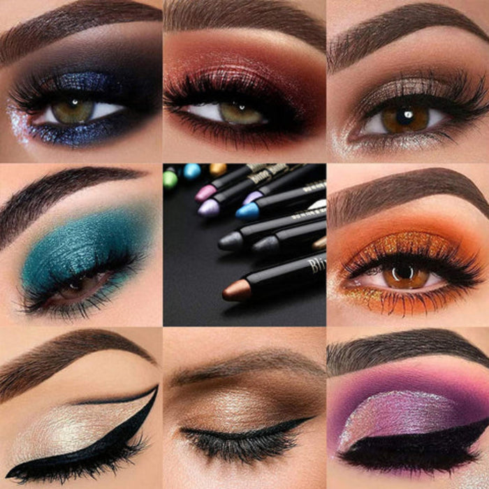 15 Farve Øjenskygge Blyantsæt | Vandfast Øjenmakeup Kollektion | Daglig & Rejsevenlig Skønhedsbrug | Vanero