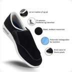 WideComfort Pude Memory Foam & Mikrofiber | Justerbar Pude til Søvn | Ekstra Bredt Design til Hvile & Afslapning | Vanero