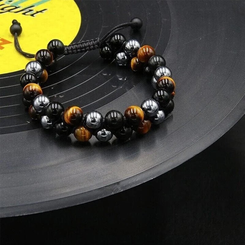 Jewelance  ProtectionBracelet | Dobbelt Lag Tiger's Øje Beskyttelse Armbånd | Vanero