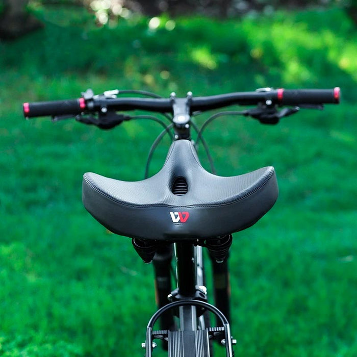 Cykelsadel Med Ventilationskanal | Let Polstret Sædedesign | Pendling Indendørs & Udendørs Cykling | Vanero